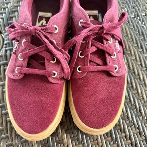 Vans size 7 maroon with gummy soul. Never worn no box